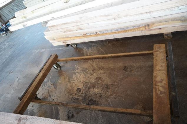 Unknown Heavy Duty 40in x 7ft Lumber Cart