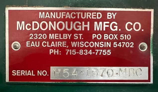 McDonough H-54 Band Resaw