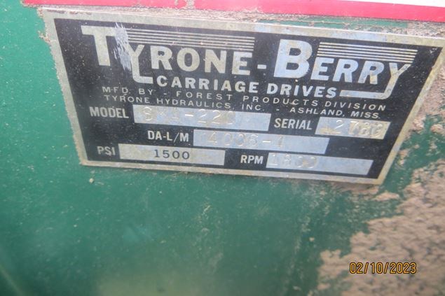 Tyrone-Berry SMA-220 Carriage Drive (Sawmill)