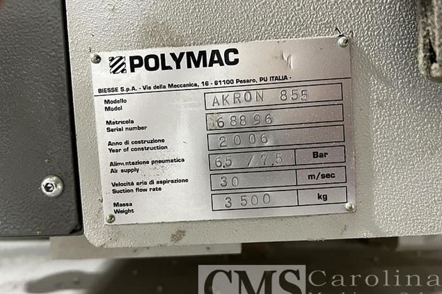 2006 Biesse Poly Mac Akron 855 Edgebander