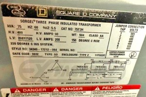 Square D 75T3H  Electrical