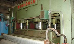 Wemhoner Hot Oil Feed Thru Press Veneer Equipment