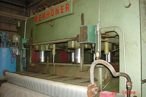 Wemhoner Hot Oil Feed Thru Press  Veneer Equipment