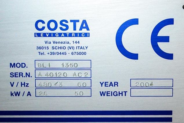 2004 Costa BL 1350 Sander