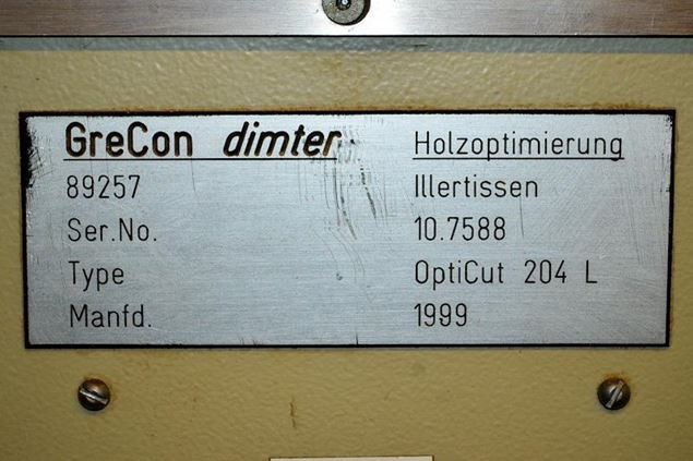 1999 Dimter OPTICUT 204 L Chop Saw