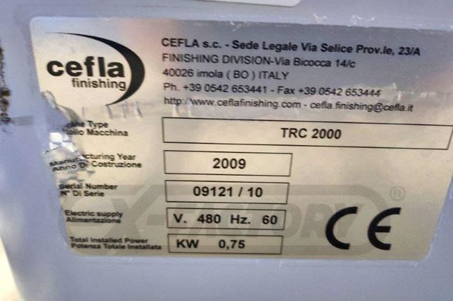 2009 Cefla TRC 2000 Wood Finishing