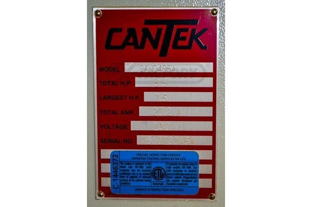 2015 Cantek D405A Panel Saw