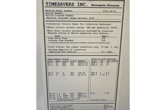 2009 Timesavers 2321-24-01 Sander