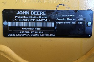 2023 John Deere 325G  Skidsteer