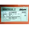 2020 Blum MINIPRESS P Boring Machine