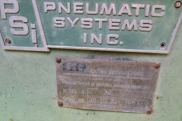 Pnuematic Systems 236 Carriage Drive (Sawmill)