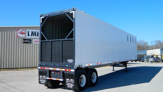 Unknown Steel Container Chip Trailer