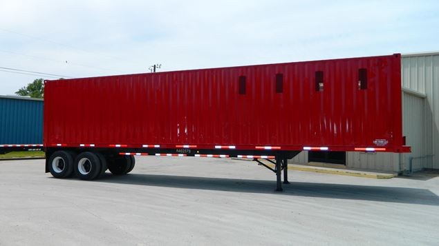 Unknown Steel Container Chip Trailer