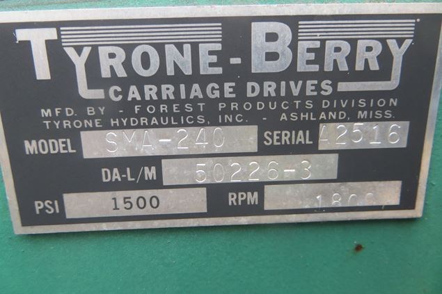Tyrone-Berry SMS 240 Carriage Drive (Sawmill)